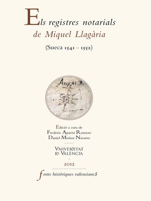 cover image of Els registres notarials de Miquel Llagària